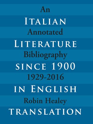 cover image of Italian Literature since 1900 in English Translation